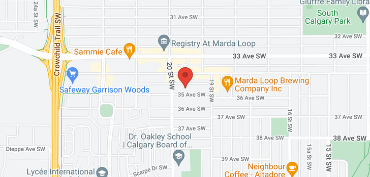 map of 9, 2040 35 Avenue SW